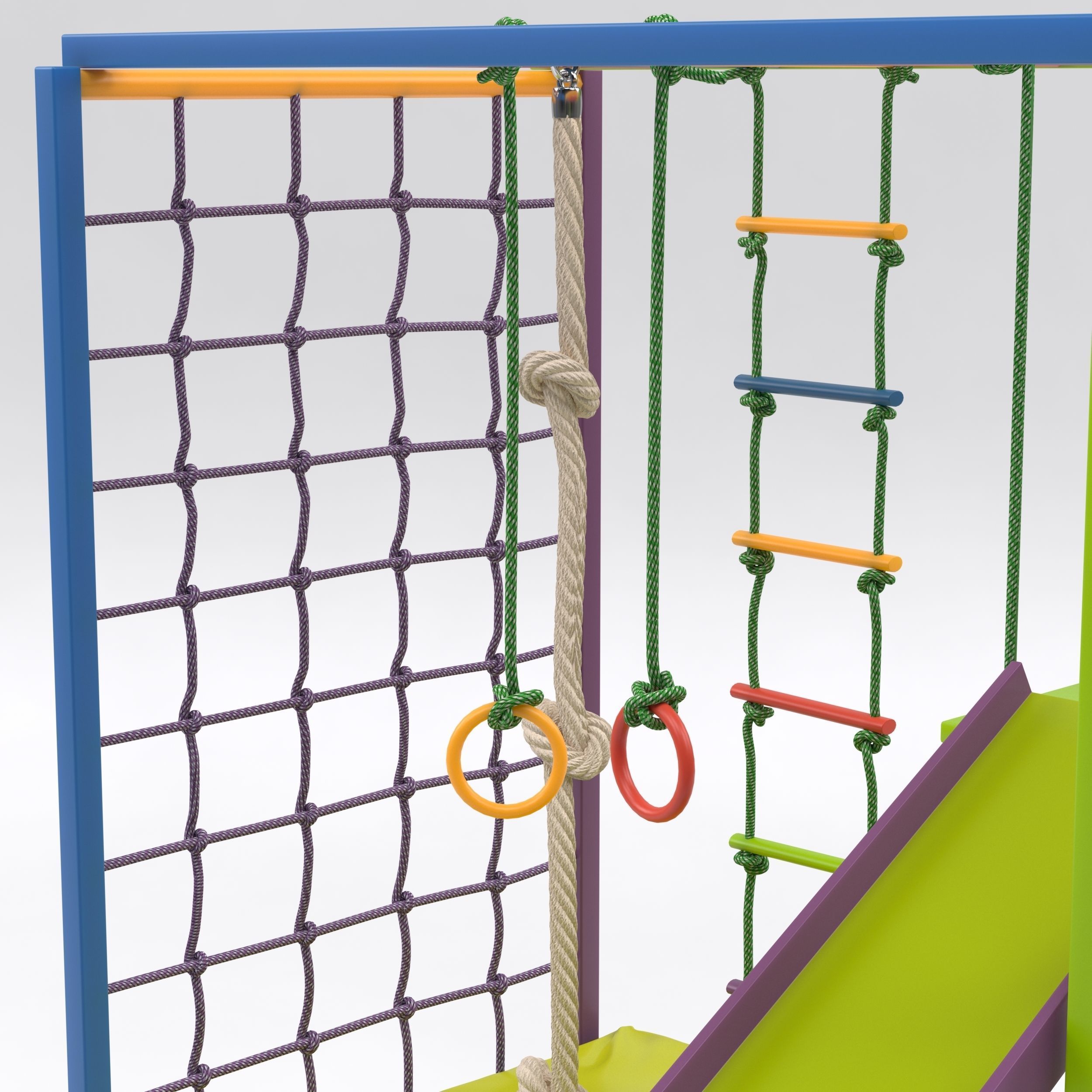 Child Swedish wall 3D model_9