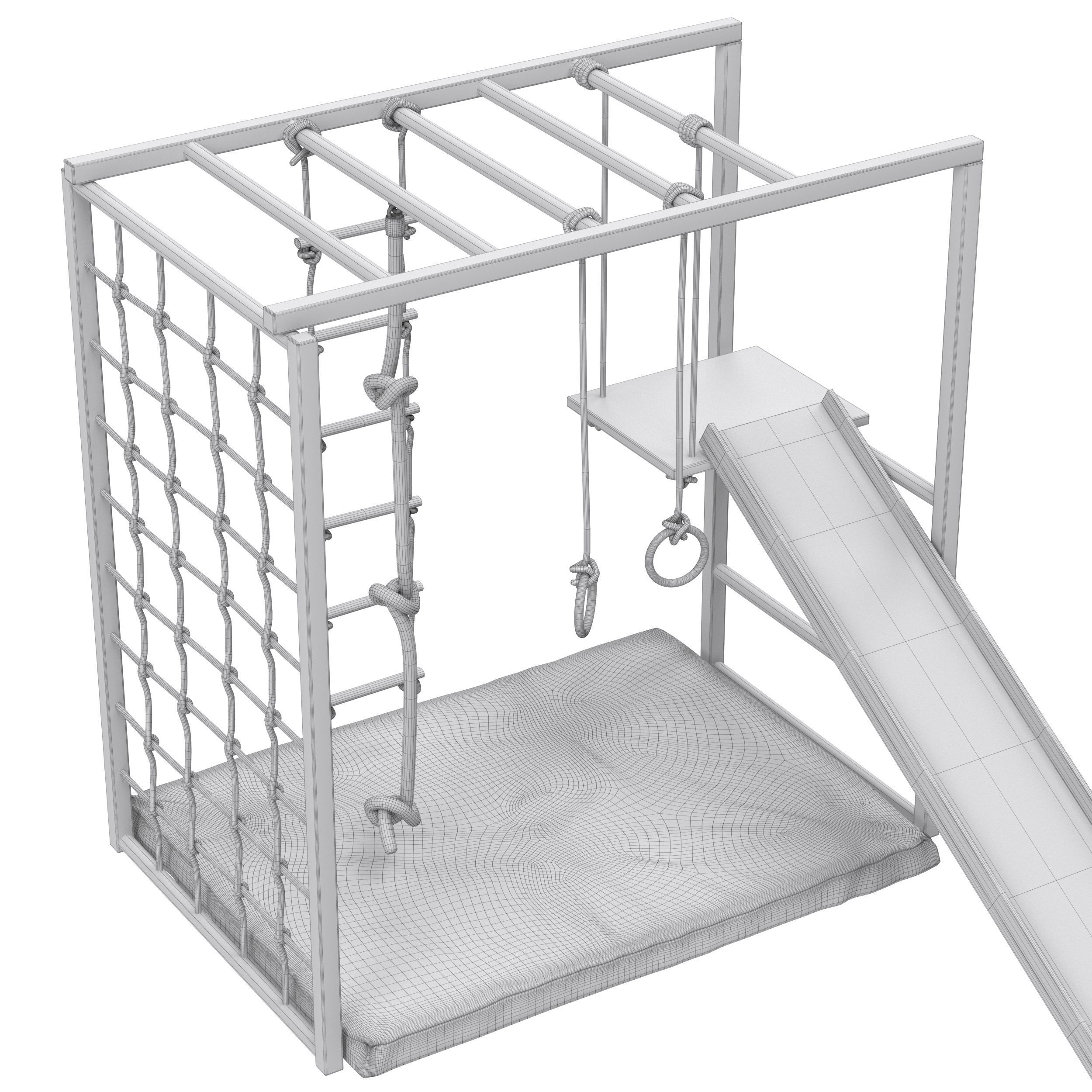 Child Swedish wall 3D model_23