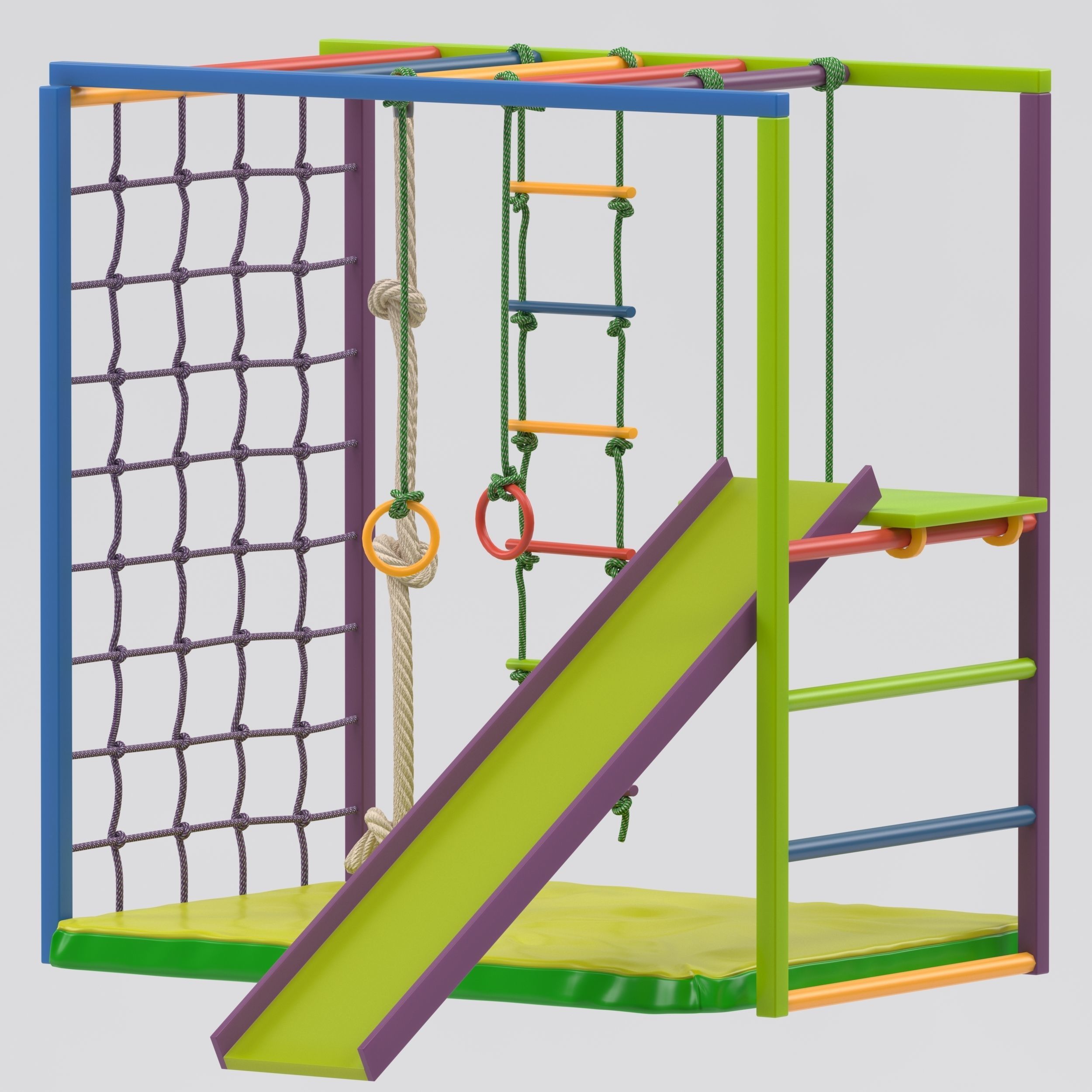 Child Swedish wall 3D model_16