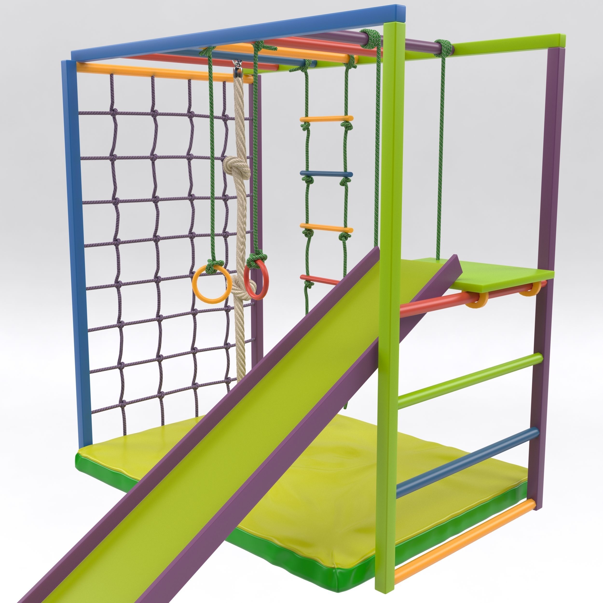 Child Swedish wall 3D model_8