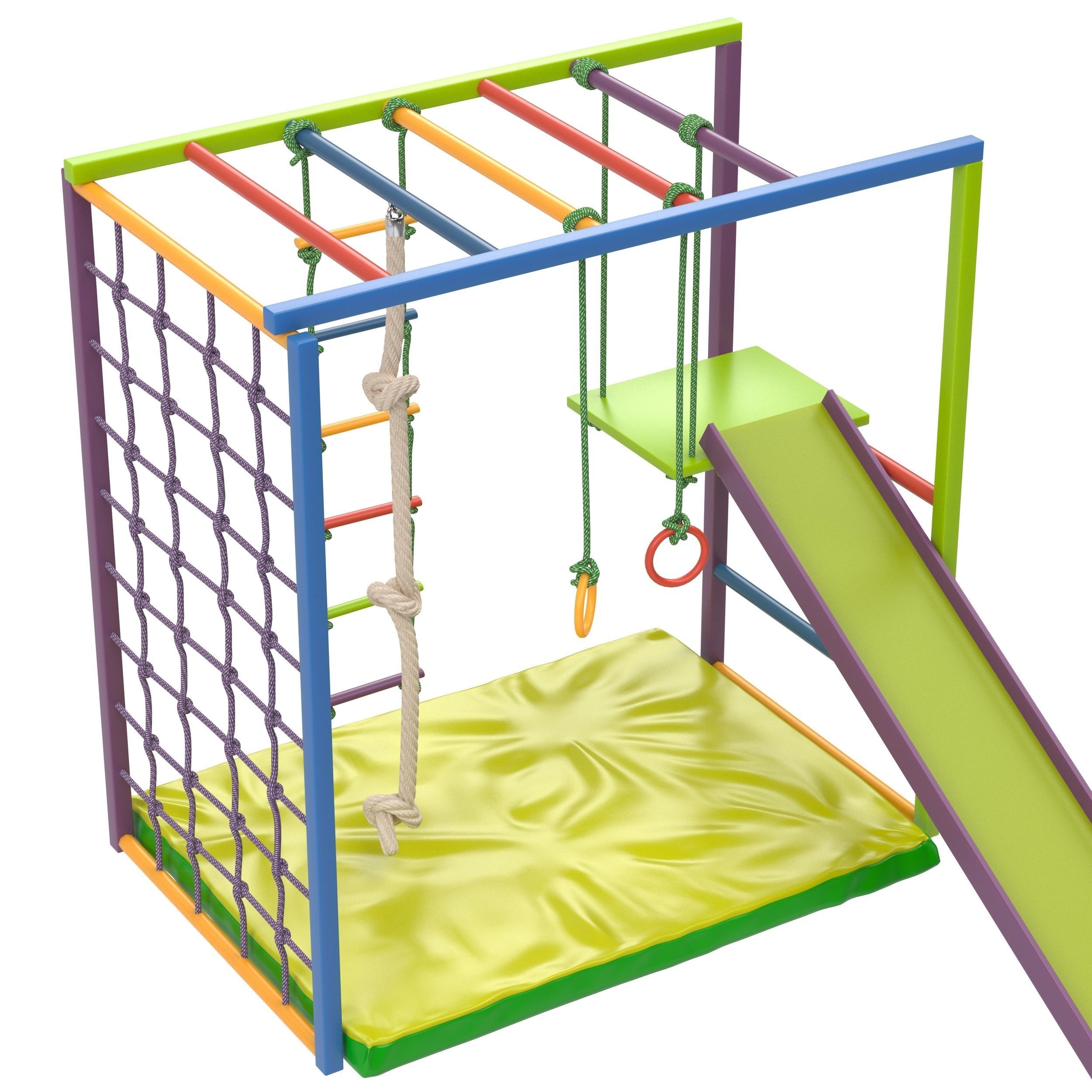 Child Swedish wall 3D model_12