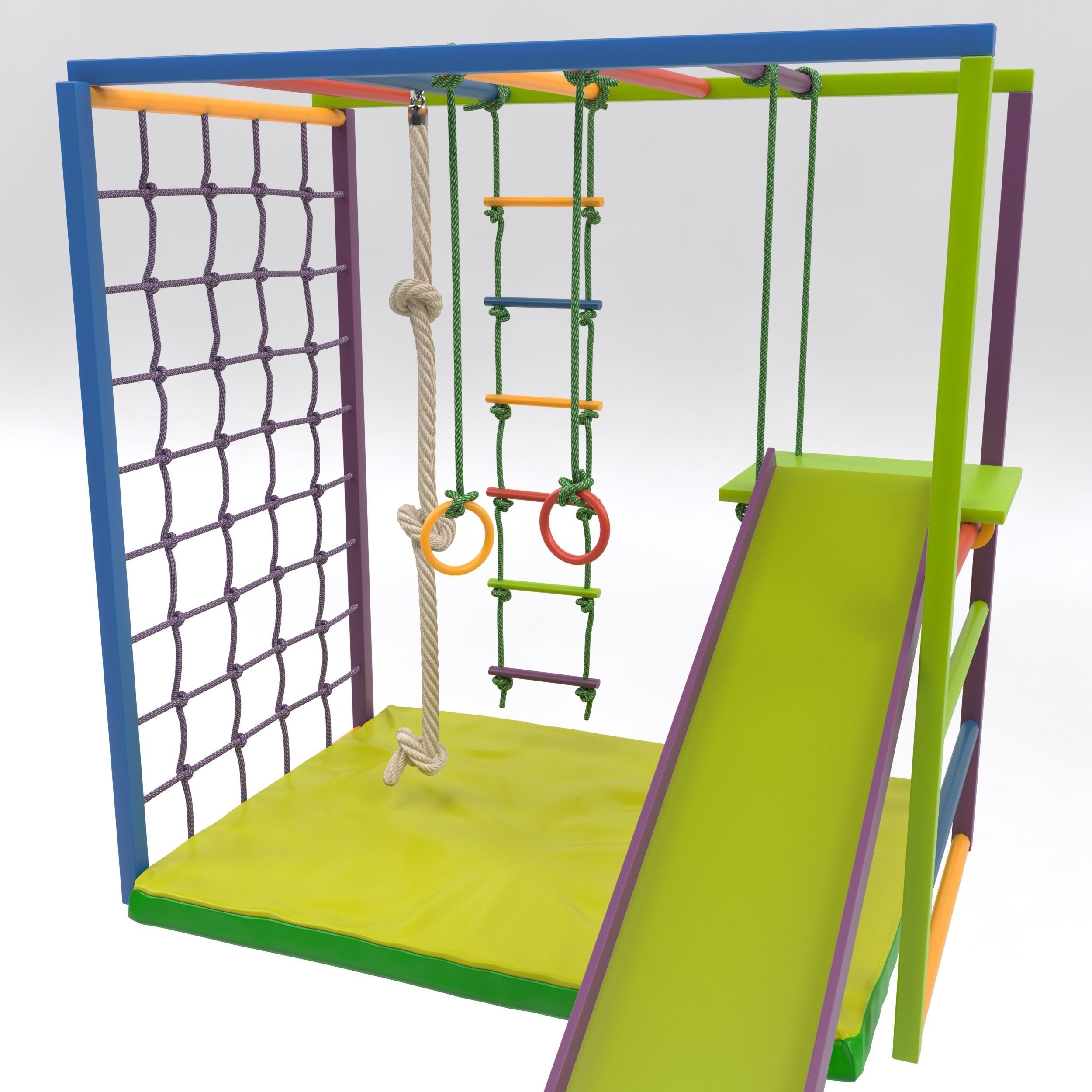 Child Swedish wall 3D model_6