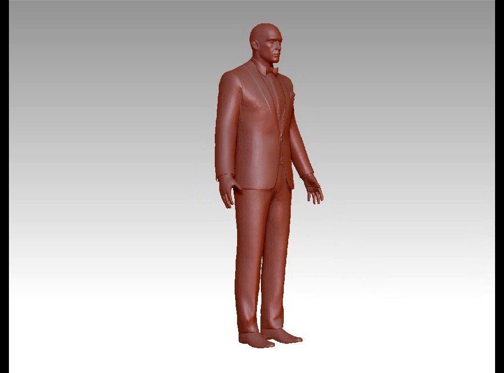 Agent hitman 3D print model_8