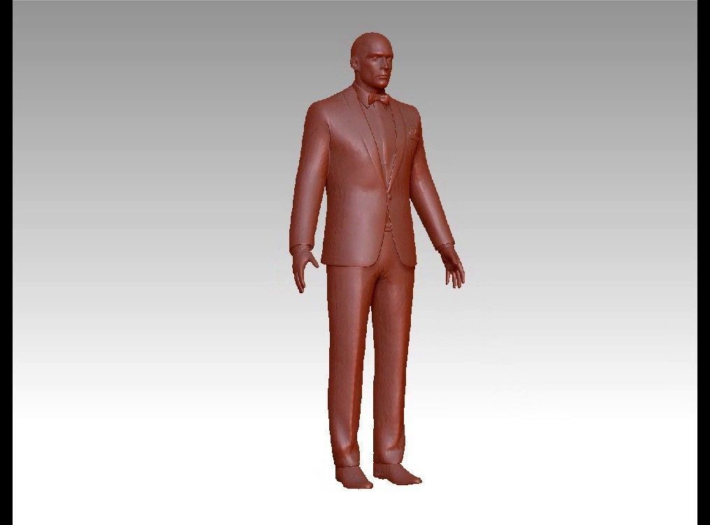 Agent hitman 3D print model_7