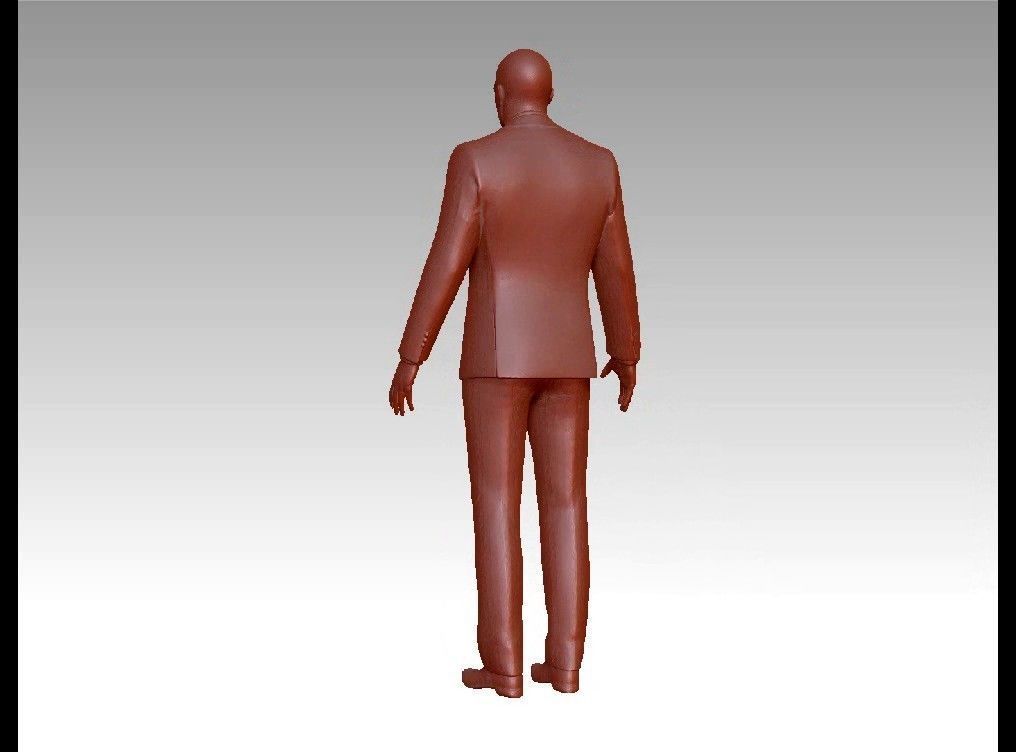 Agent hitman 3D print model_17