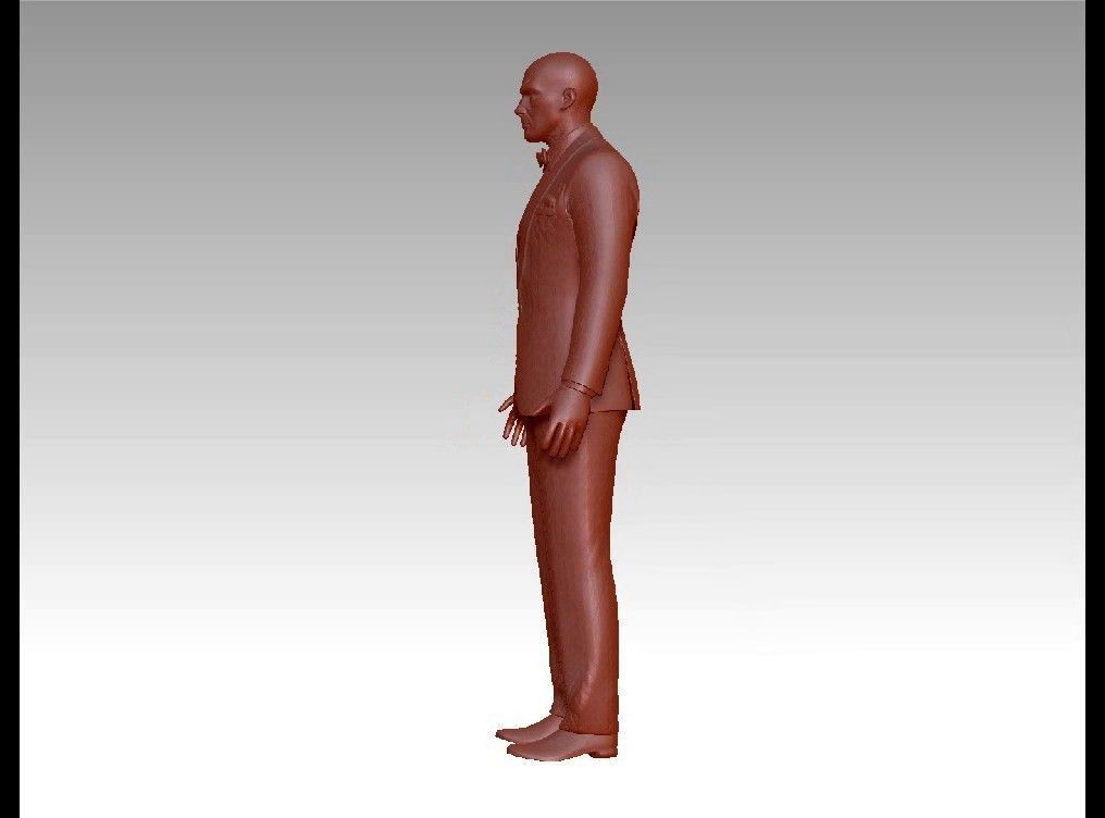 Agent hitman 3D print model_21