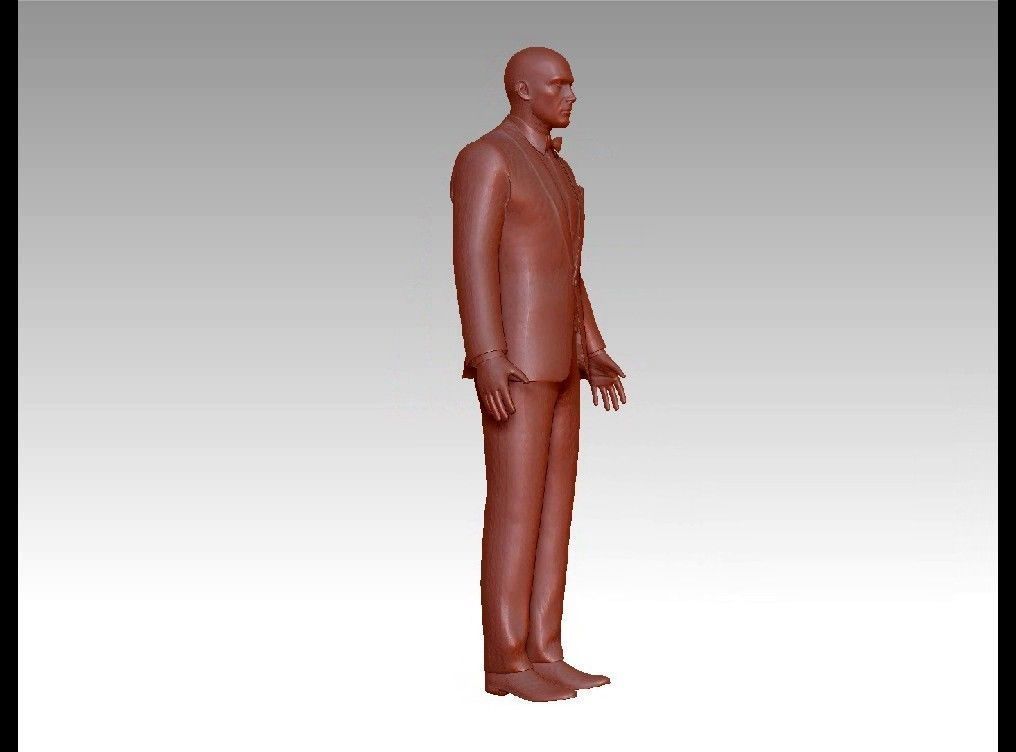Agent hitman 3D print model_9