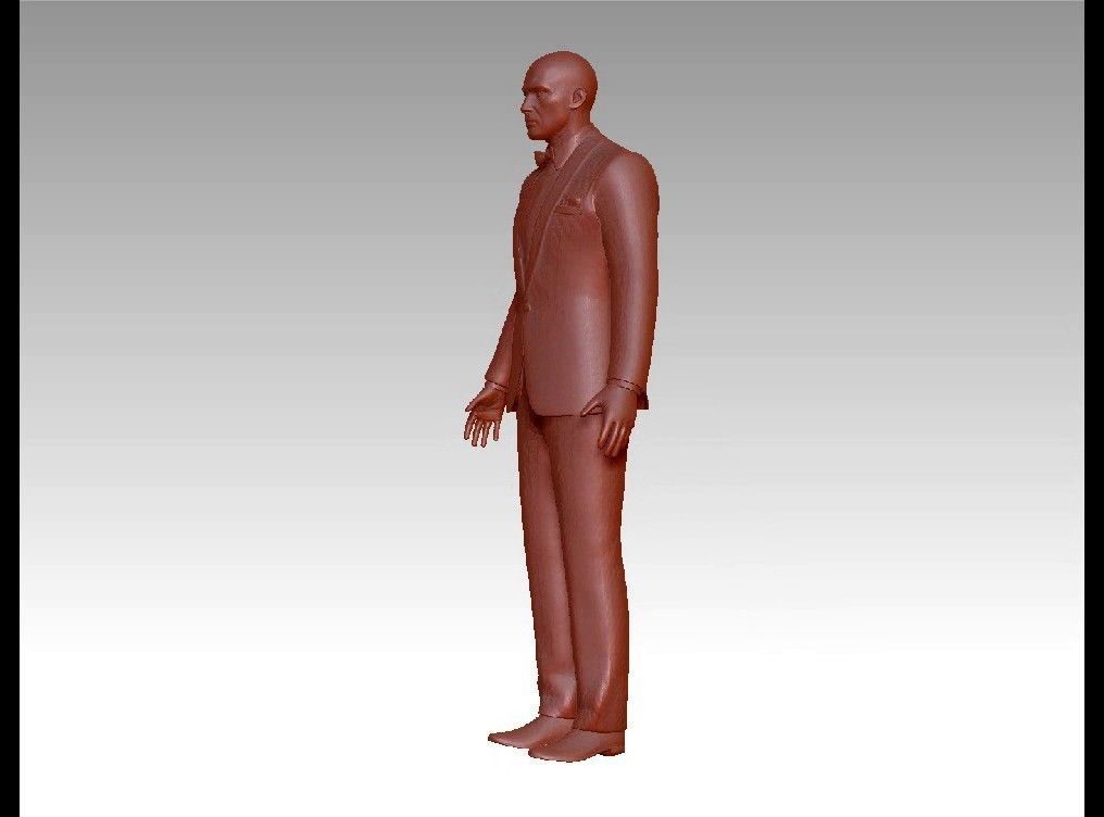 Agent hitman 3D print model_24
