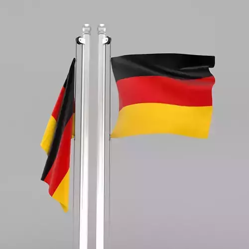 Flag of Germany 3D model