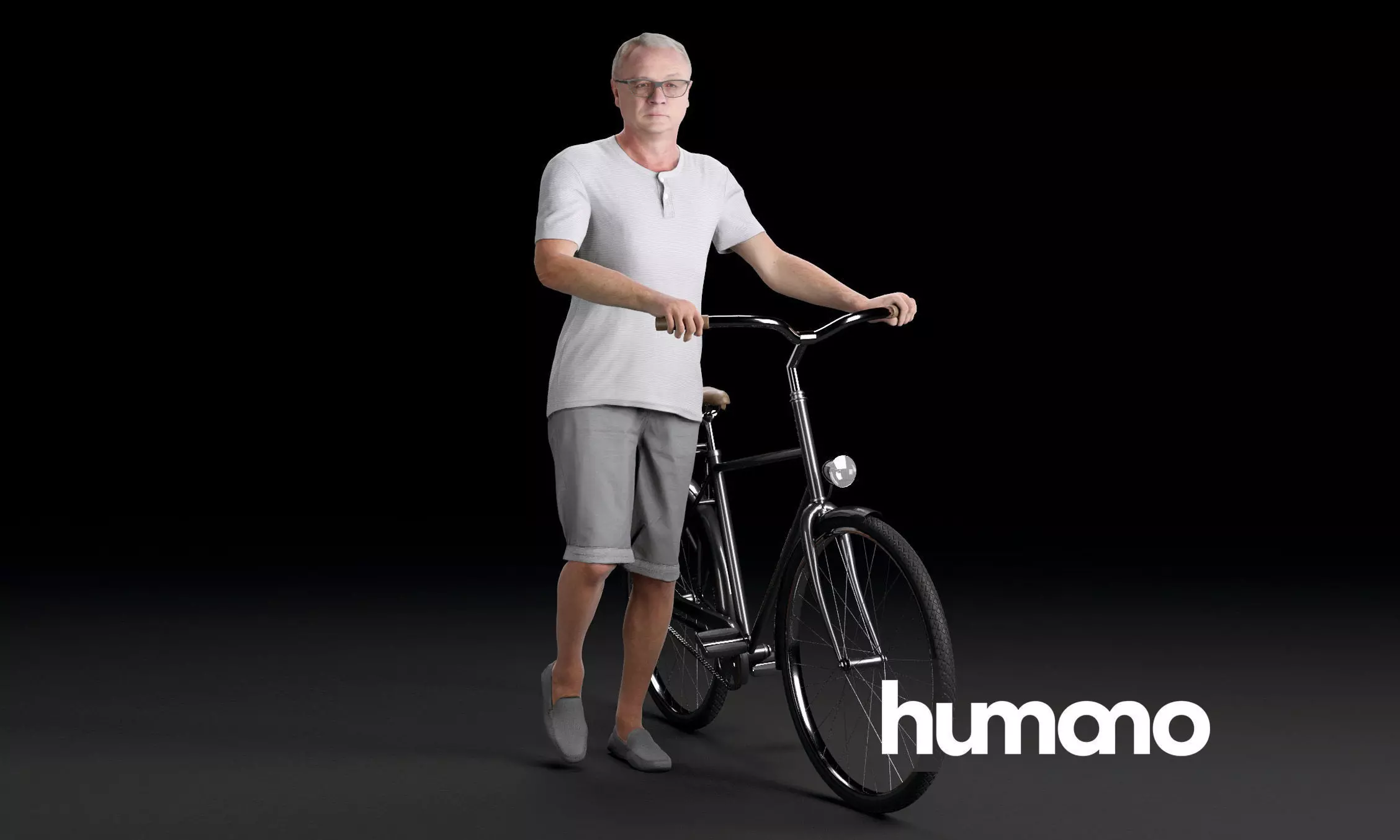 Humano Biking Woman 0713 3D model