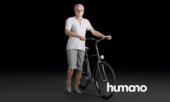 Humano Biking Woman 0713 3D model