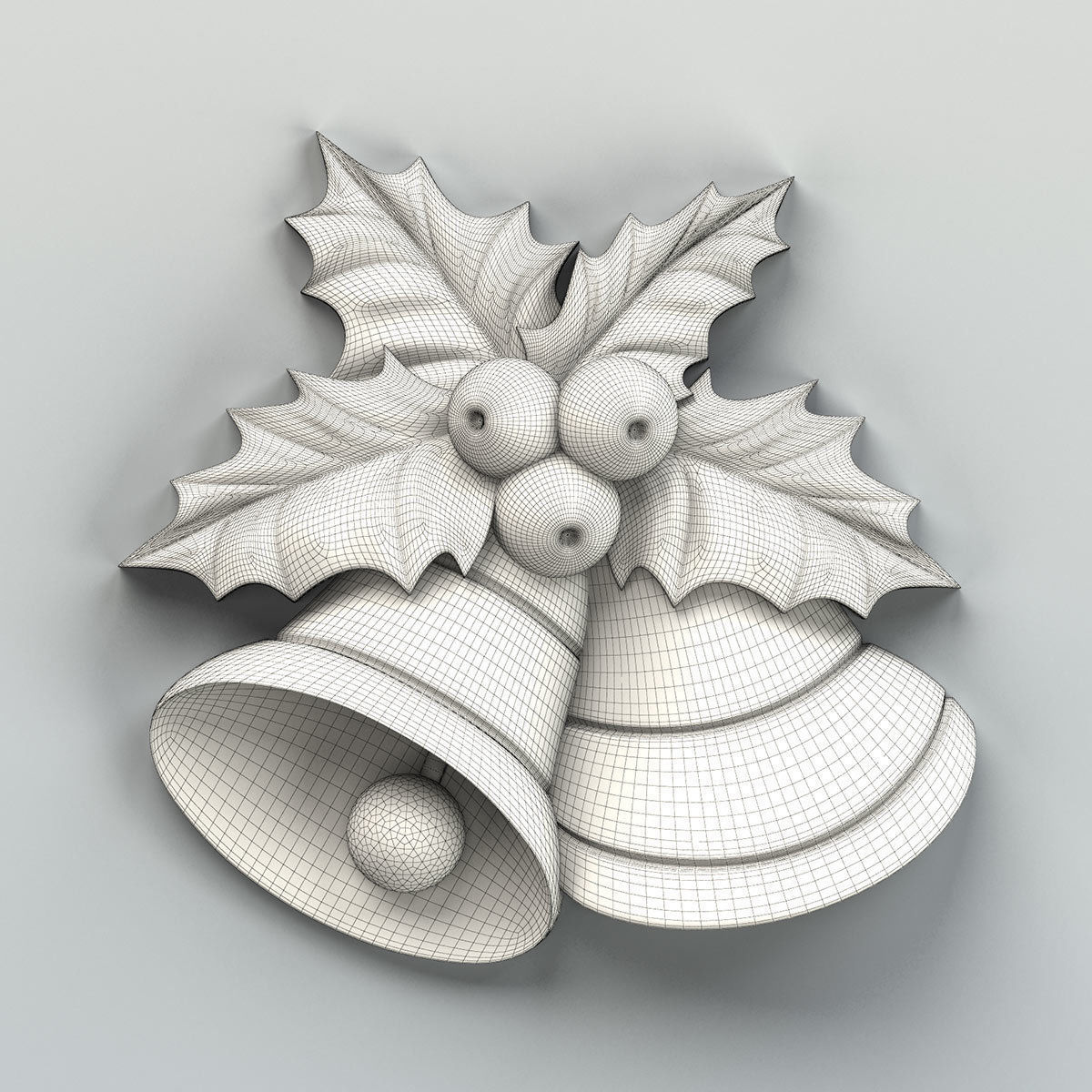 Carved decor central 021 3D model_4