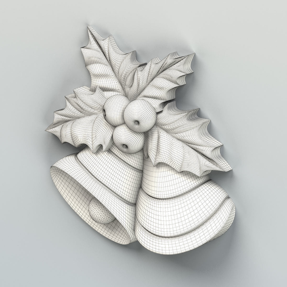 Carved decor central 021 3D model_5