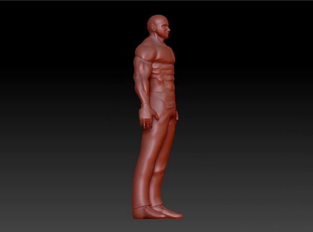 Sport fit man 3D print model_5