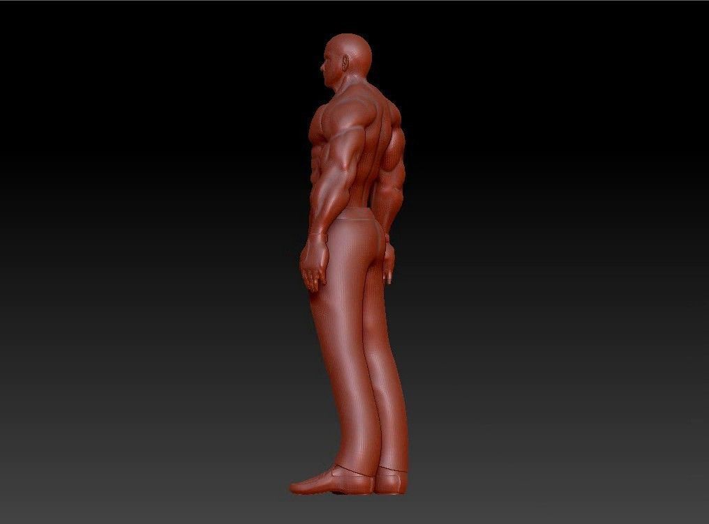 Sport fit man 3D print model_15
