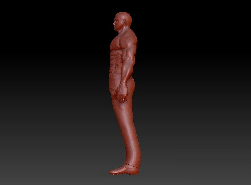 Sport fit man 3D print model_16