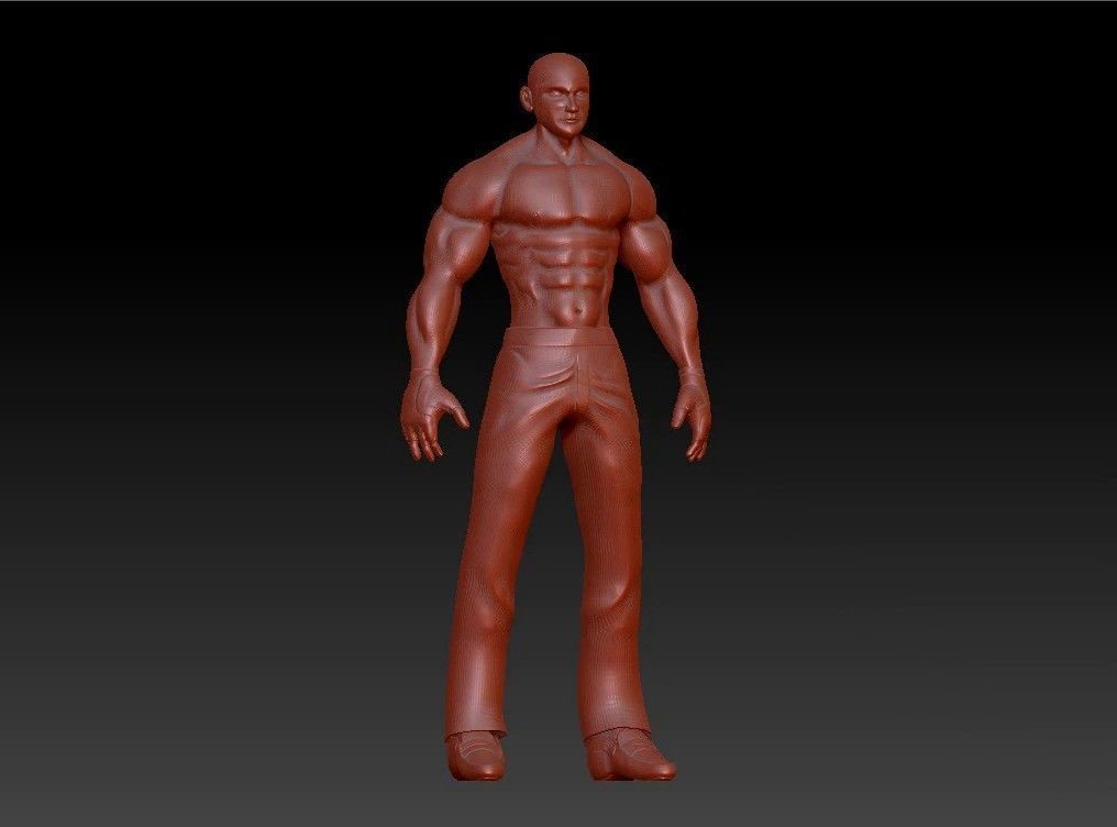 Sport fit man 3D print model_2