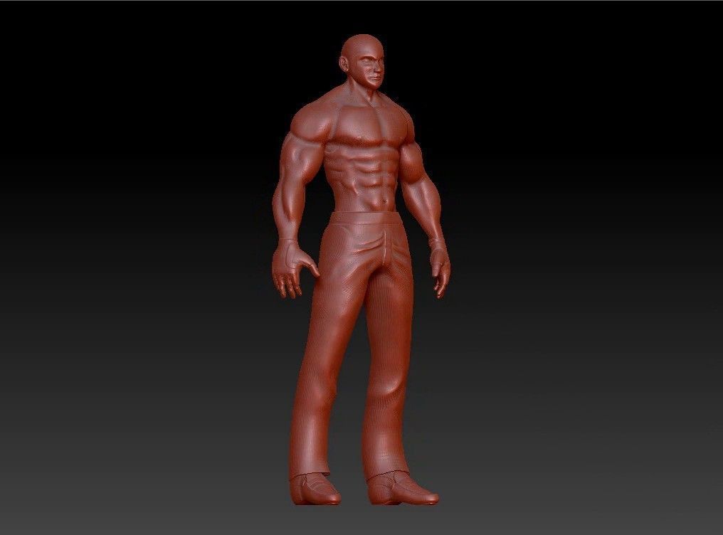 Sport fit man 3D print model_3