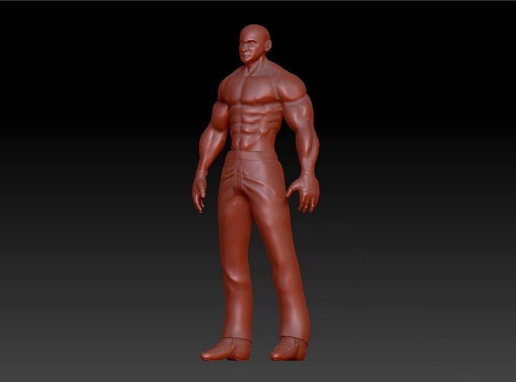 Sport fit man 3D print model_19
