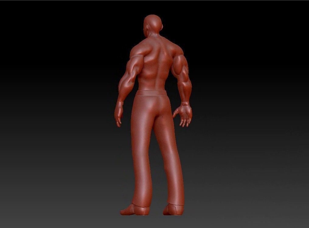 Sport fit man 3D print model_13
