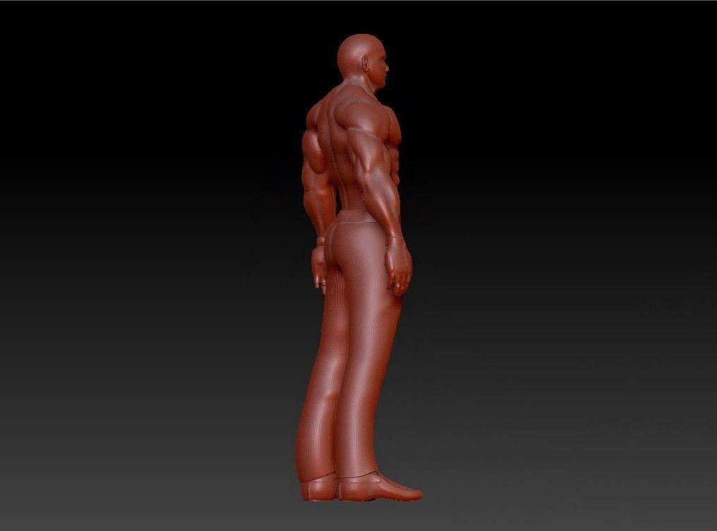 Sport fit man 3D print model_7