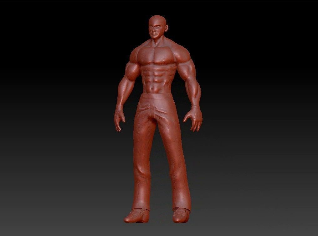 Sport fit man 3D print model_20