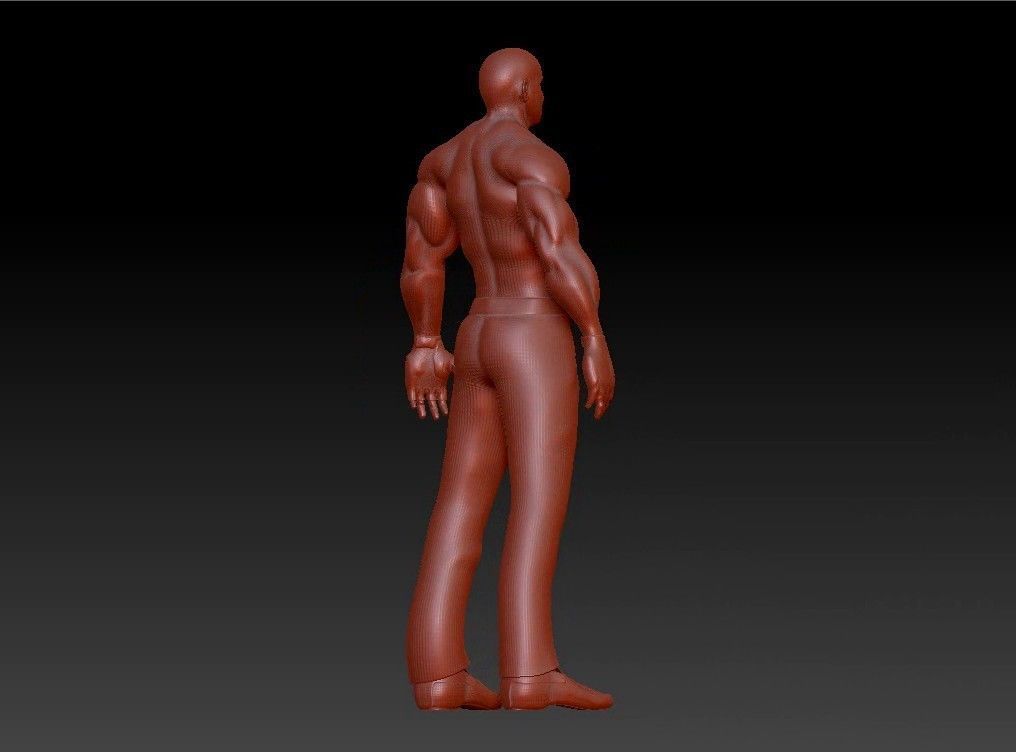 Sport fit man 3D print model_8