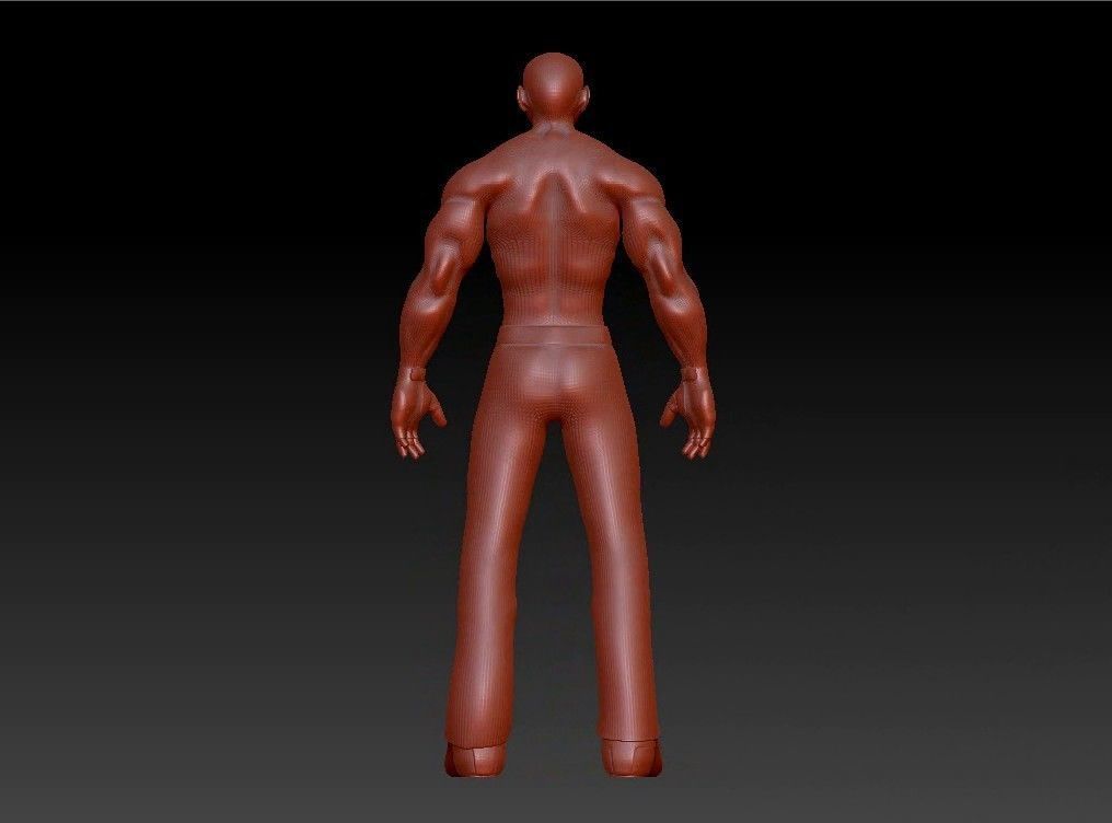 Sport fit man 3D print model_11