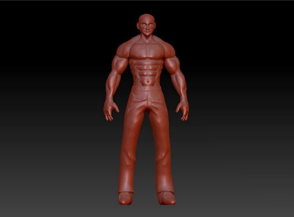 Sport fit man 3D print model_1