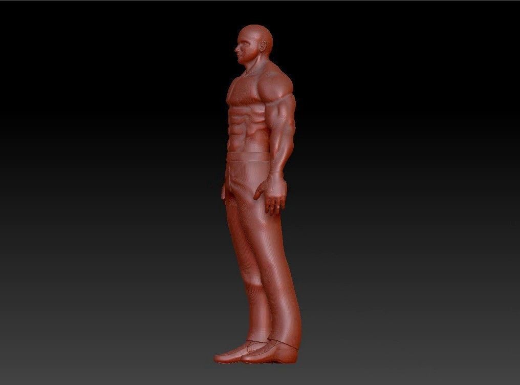 Sport fit man 3D print model_17