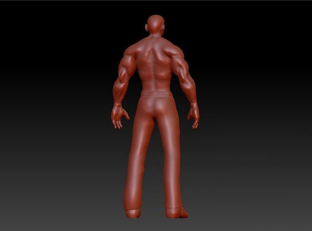 Sport fit man 3D print model_10