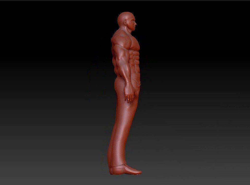 Sport fit man 3D print model_6