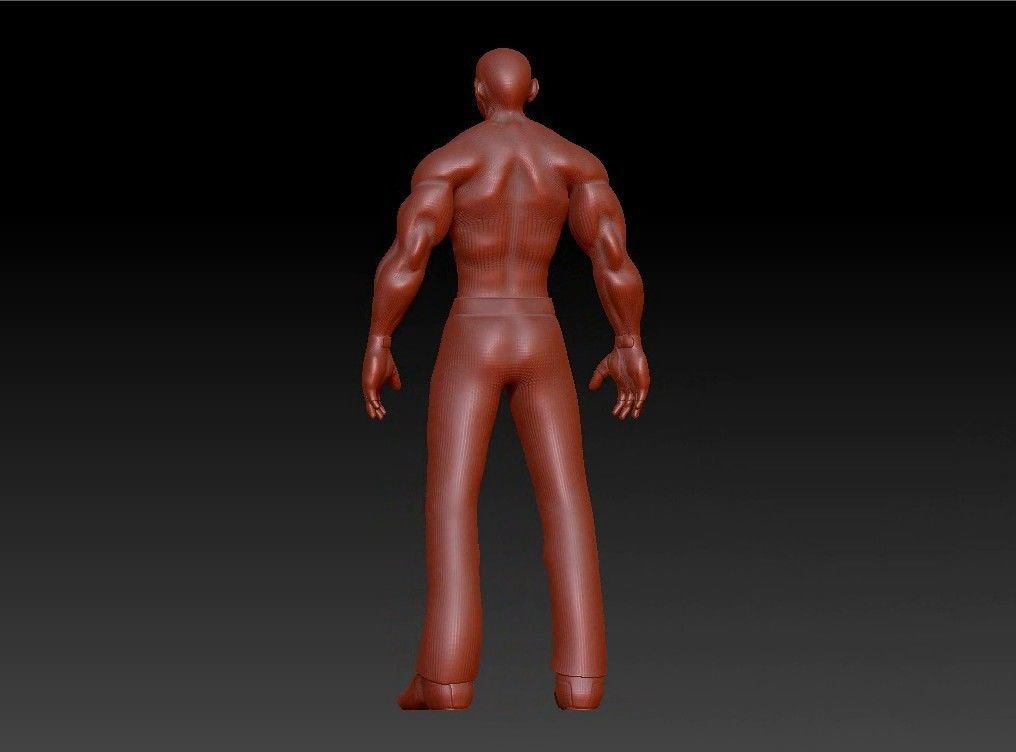 Sport fit man 3D print model_12