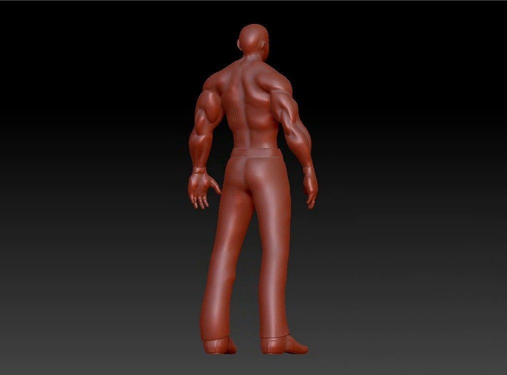 Sport fit man 3D print model_9