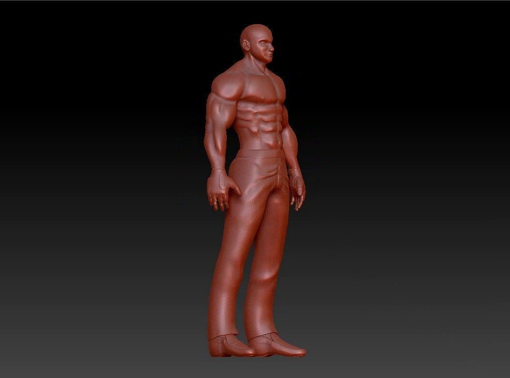 Sport fit man 3D print model_4