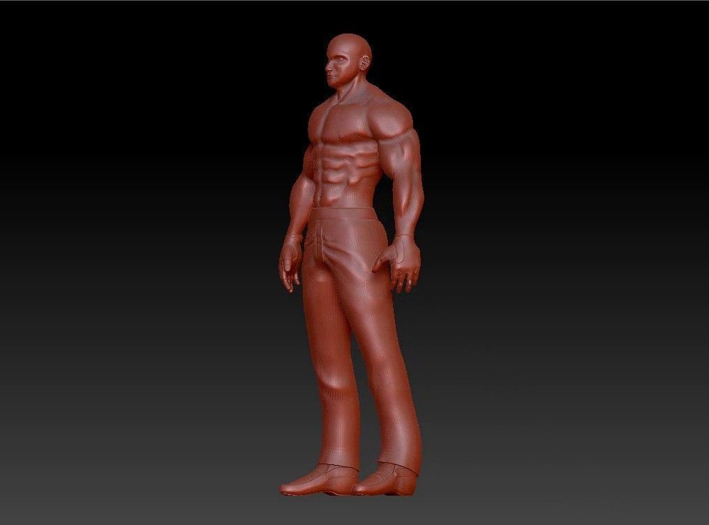 Sport fit man 3D print model_18