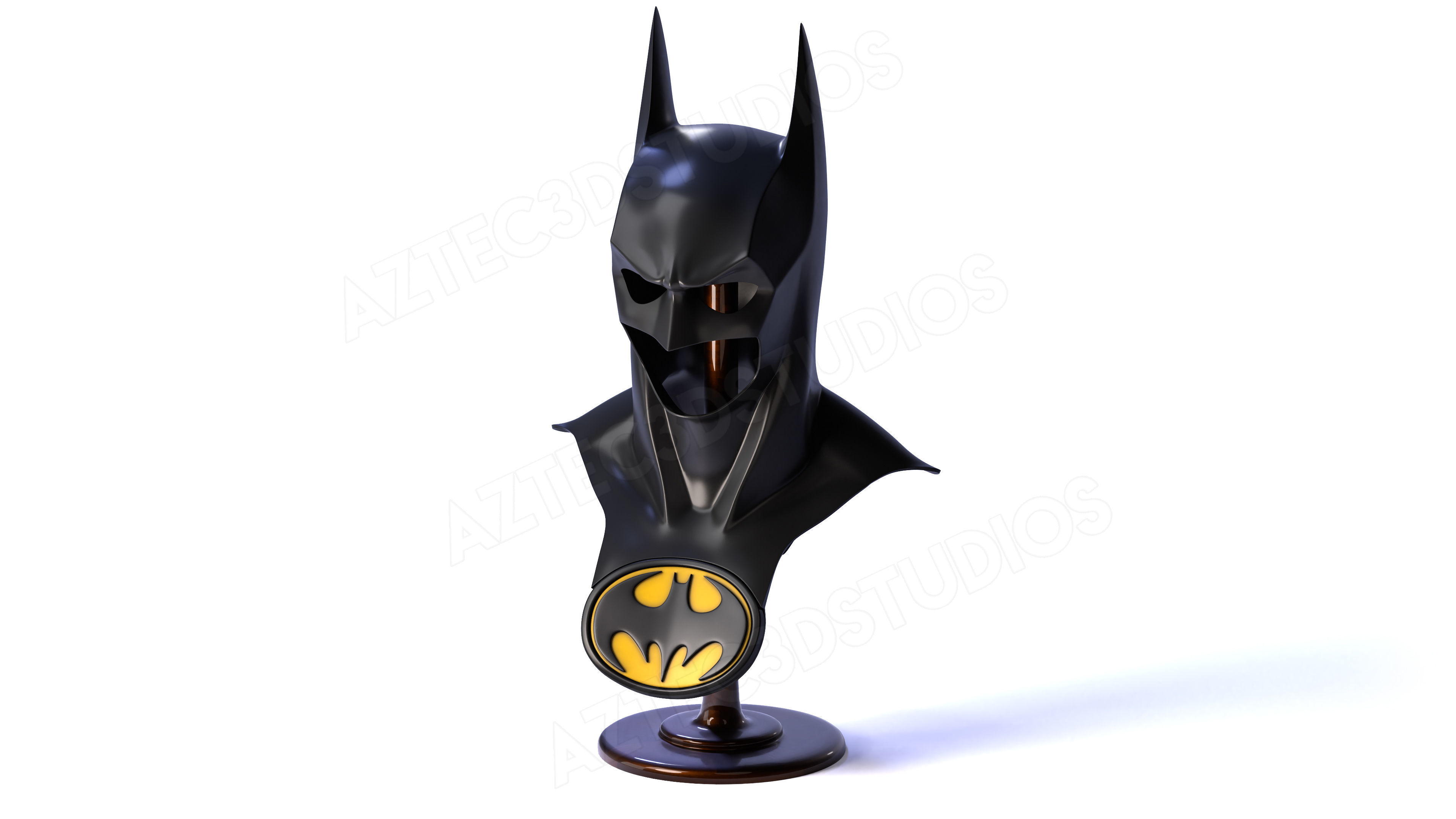 Val Kilmer Batman Forever Cowl 3D Printing Model STL File  3D print model_3
