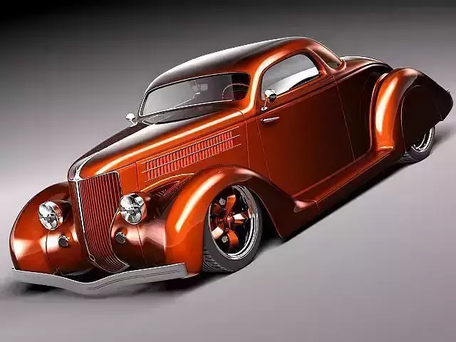 Custom StreetRod HotRod 1936 3D model