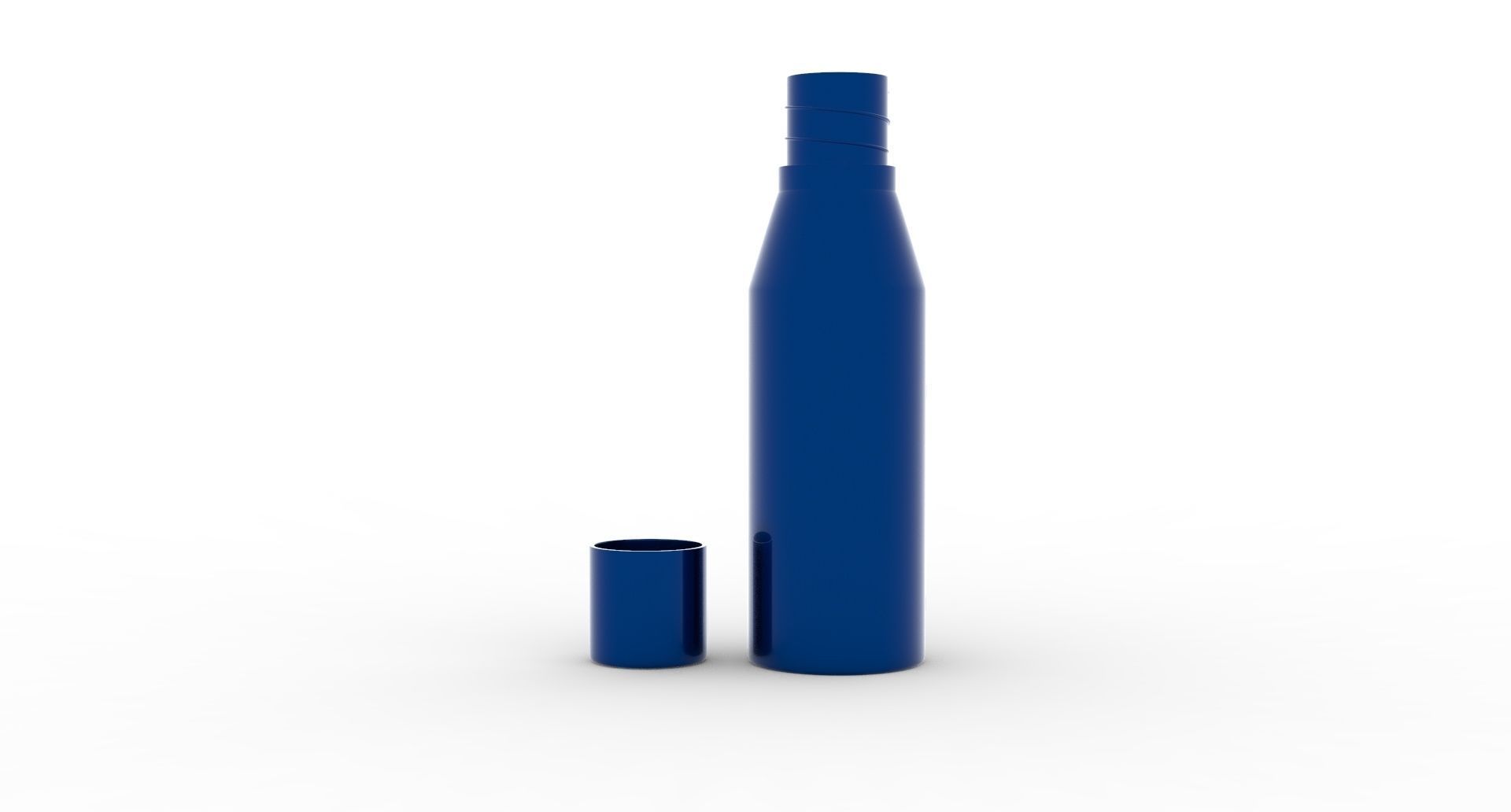 Blue Water Bottle Model WB2 3D print model_1