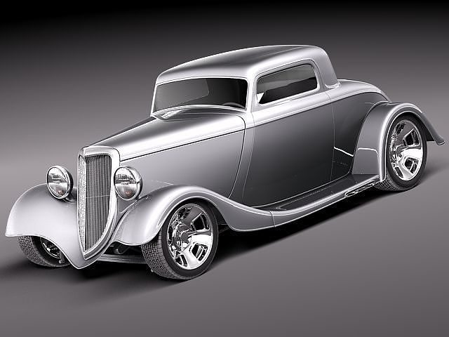 1933 HotRod StreetRod Custom 3D model