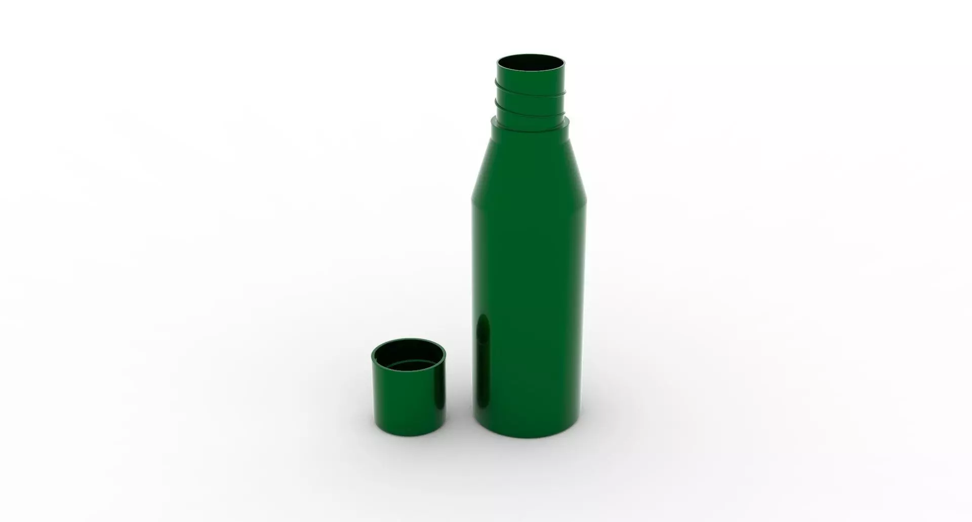 Green Water Bottle Model WB2 3D print model_0