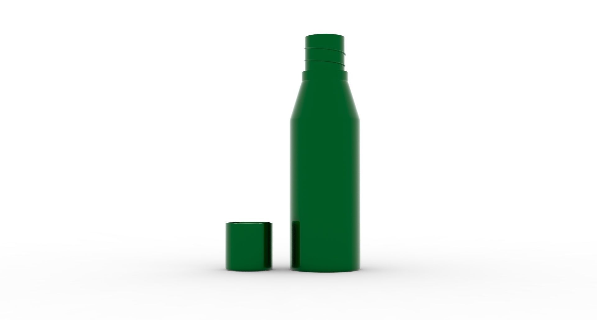 Green Water Bottle Model WB2 3D print model_1