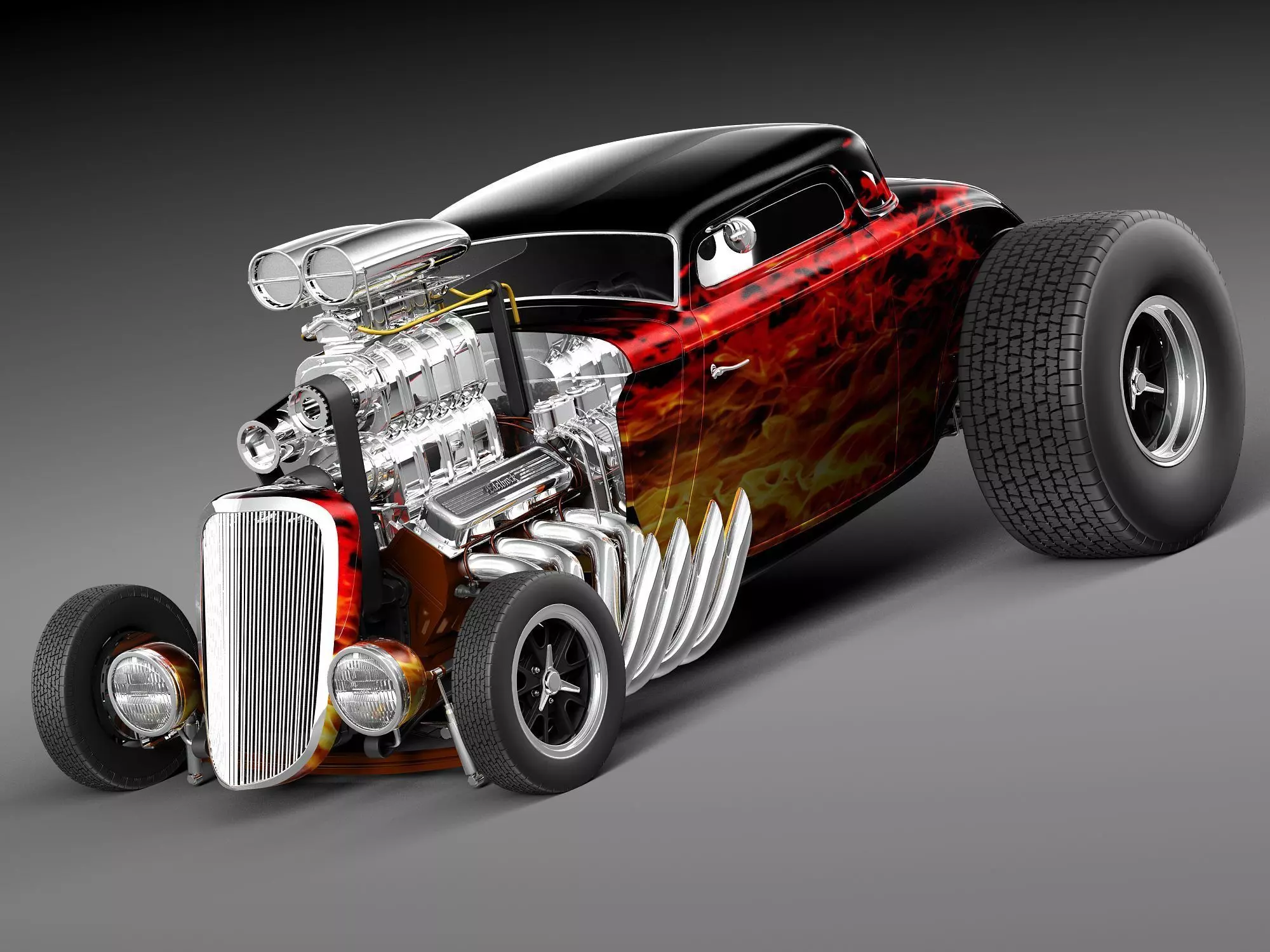 1934 HotRod Custom 3D model_0