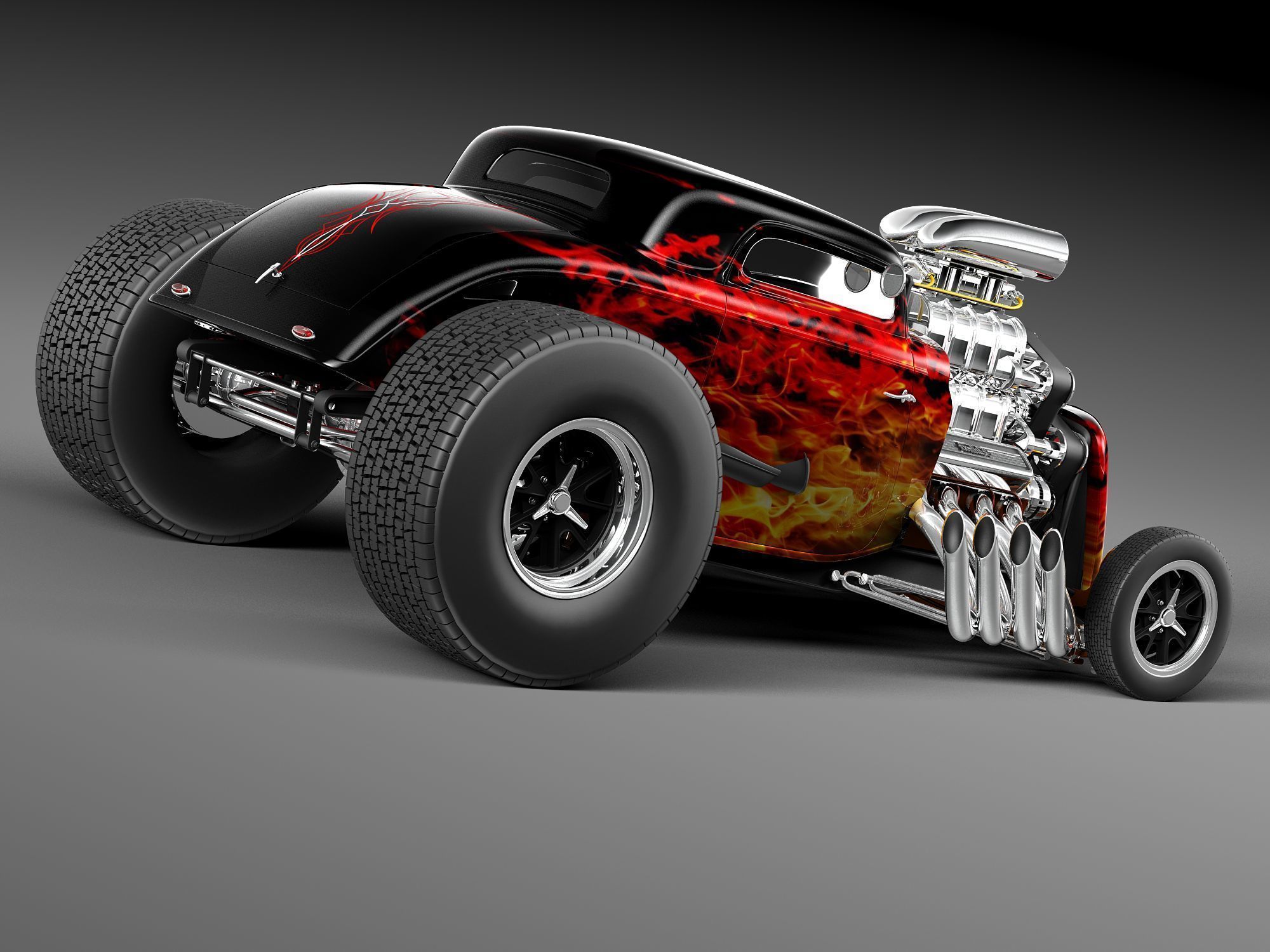 1934 HotRod Custom 3D model_5