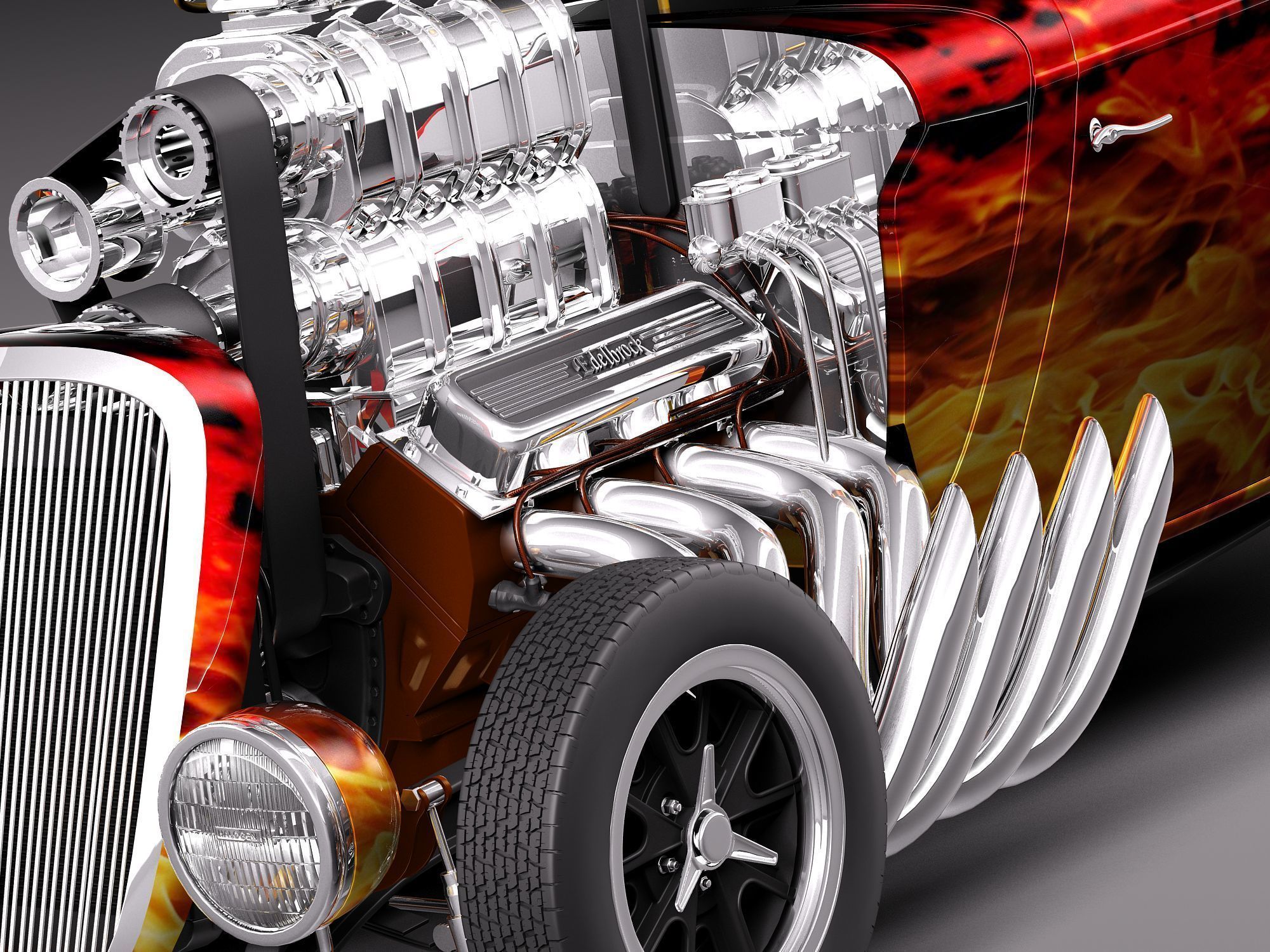 1934 HotRod Custom 3D model_2