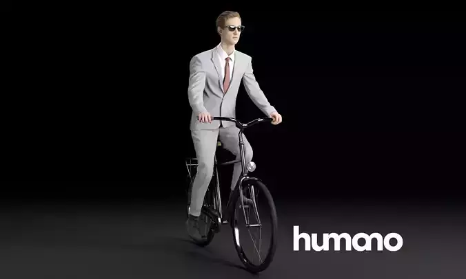 Humano Biking Man 0717 3D model