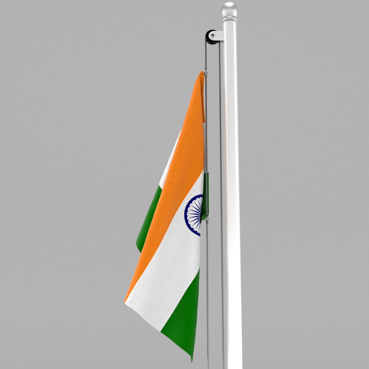 Flag of India 3D model_15