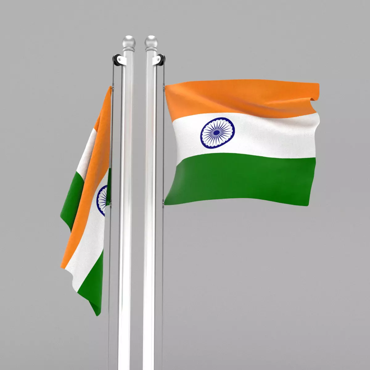 Flag of India 3D model_0