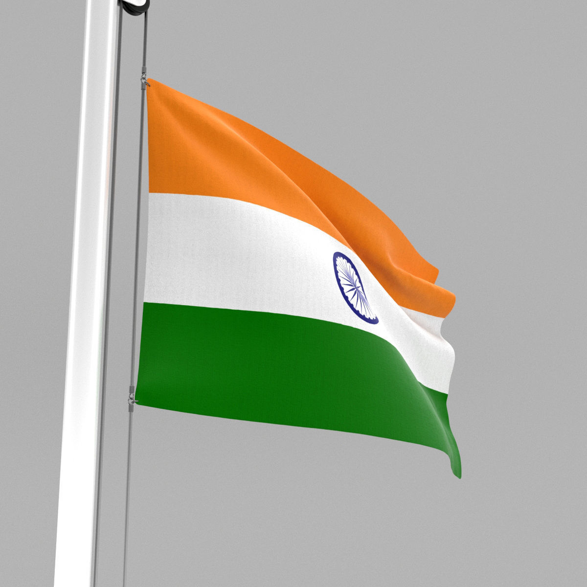 Flag of India 3D model_5