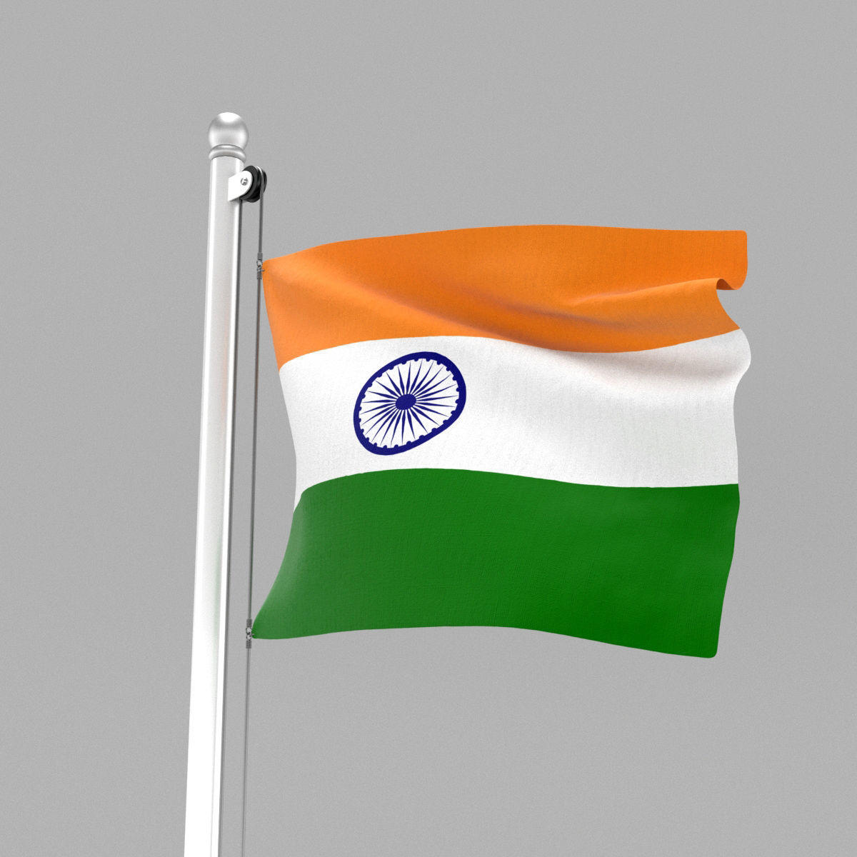 Flag of India 3D model_1